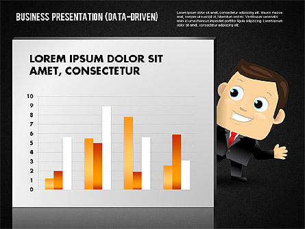 Tableau des options avec caractère, Diapositive 16, 01736, Modèles commerciaux — PoweredTemplate.com