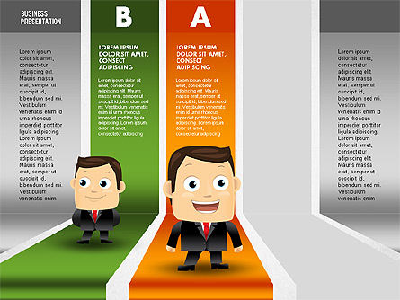 Tableau des options avec caractère, Diapositive 2, 01736, Modèles commerciaux — PoweredTemplate.com