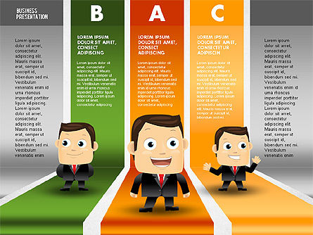 Option Chart Dengan Karakter, Slide 3, 01736, Model Bisnis — PoweredTemplate.com