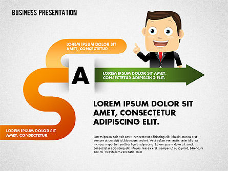 Tableau des options avec caractère, Diapositive 4, 01736, Modèles commerciaux — PoweredTemplate.com