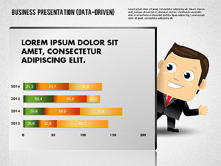Tableau des options avec caractère, Diapositive 6, 01736, Modèles commerciaux — PoweredTemplate.com