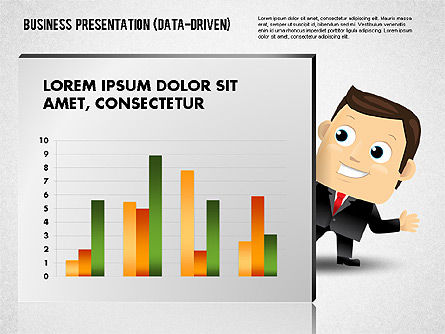 Option Chart Dengan Karakter, Slide 8, 01736, Model Bisnis — PoweredTemplate.com