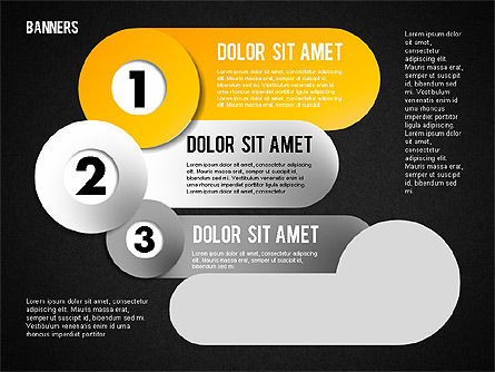 Bannières avec chiffres, Diapositive 12, 01737, Modèles commerciaux — PoweredTemplate.com