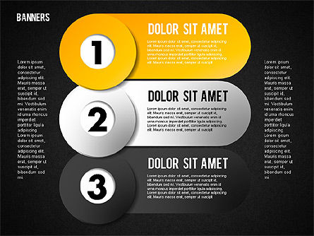 Bannières avec chiffres, Diapositive 16, 01737, Modèles commerciaux — PoweredTemplate.com
