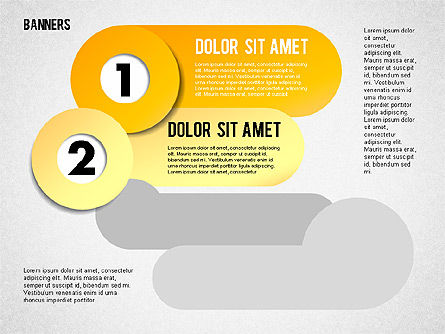 Bannières avec chiffres, Diapositive 3, 01737, Modèles commerciaux — PoweredTemplate.com