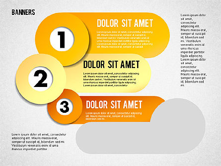Bannières avec chiffres, Diapositive 4, 01737, Modèles commerciaux — PoweredTemplate.com