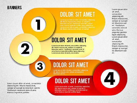 Bannières avec chiffres, Diapositive 5, 01737, Modèles commerciaux — PoweredTemplate.com