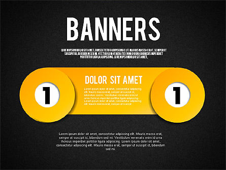 Banners com números, Deslizar 9, 01737, Modelos de Negócio — PoweredTemplate.com