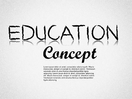 Formas de conceito de educação, Modelo do PowerPoint, 01738, Gráficos e Diagramas de Educação — PoweredTemplate.com