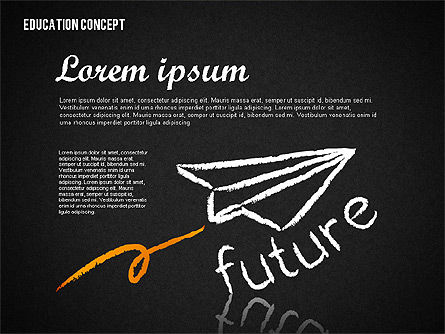 교육 컨셉 모양, 슬라이드 13, 01738, 교육 차트 및 도표 — PoweredTemplate.com