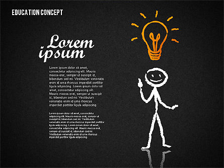 Formas del concepto educativo, Diapositiva 14, 01738, Diagramas y gráficos educativos — PoweredTemplate.com
