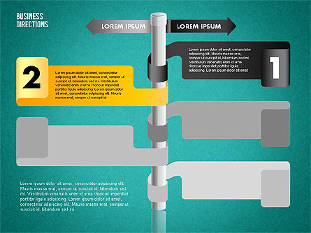 Directions opposées, Diapositive 13, 01739, Modèles commerciaux — PoweredTemplate.com