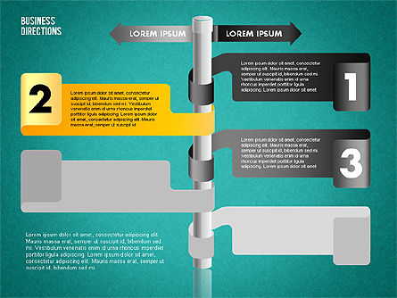 Directions opposées, Diapositive 14, 01739, Modèles commerciaux — PoweredTemplate.com
