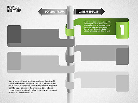Directions opposées, Diapositive 4, 01739, Modèles commerciaux — PoweredTemplate.com