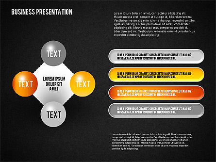 비즈니스 프레젠테이션 다이어그램, 슬라이드 12, 01741, 비즈니스 모델 — PoweredTemplate.com