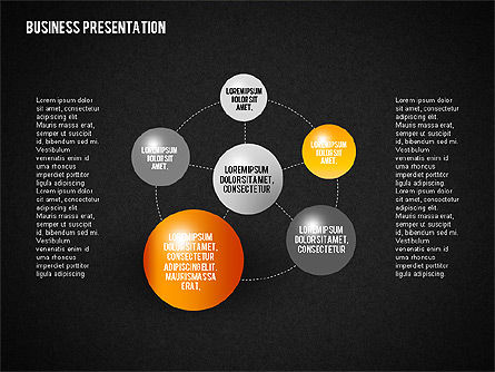 Diagramas de apresentação de negócios, Deslizar 13, 01741, Modelos de Negócio — PoweredTemplate.com