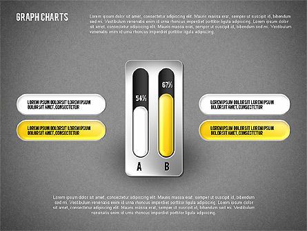 Graphiques graphiques colorés, Diapositive 10, 01742, Graphiques — PoweredTemplate.com