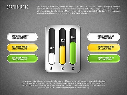 Grafici grafico colorate, Slide 11, 01742, Diagrammi Grafici — PoweredTemplate.com