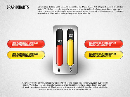 Graphiques graphiques colorés, Diapositive 2, 01742, Graphiques — PoweredTemplate.com