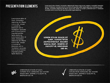 Formas de presentación de estilo dibujadas a mano, Diapositiva 15, 01745, Formas — PoweredTemplate.com