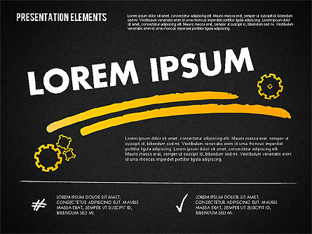 Formas de presentación de estilo dibujadas a mano, Diapositiva 16, 01745, Formas — PoweredTemplate.com