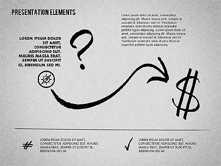 Formas de presentación de estilo dibujadas a mano, Diapositiva 5, 01745, Formas — PoweredTemplate.com