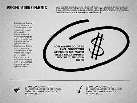 Formas de presentación de estilo dibujadas a mano, Diapositiva 7, 01745, Formas — PoweredTemplate.com