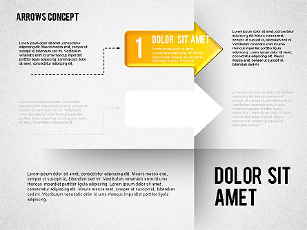 Diagram Pilihan Dan Tanda Panah, Slide 7, 01749, Diagram Proses — PoweredTemplate.com