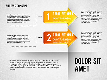 Opciones y flechas Diagrama, Diapositiva 8, 01749, Diagramas de proceso — PoweredTemplate.com