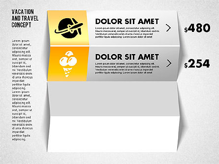 Diagrama de folletos de vacaciones y viajes, Diapositiva 2, 01750, Diagramas de la etapa — PoweredTemplate.com
