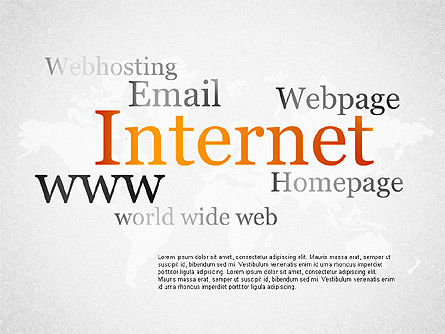 Internet-Infografiken, PowerPoint-Vorlage, 01751, Business Modelle — PoweredTemplate.com