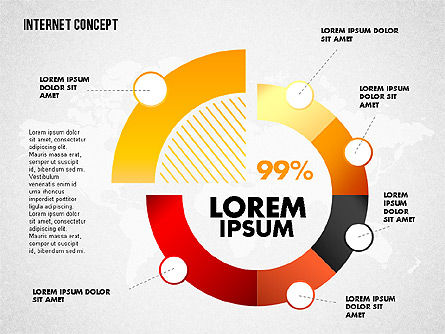 Infographie en ligne, Diapositive 8, 01751, Modèles commerciaux — PoweredTemplate.com