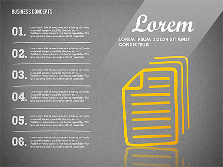 Formes d'informations sur le style d'esquisse, Diapositive 16, 01752, Formes — PoweredTemplate.com