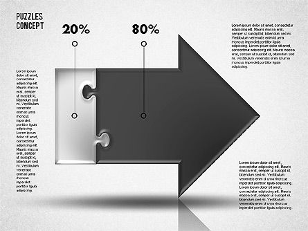 Freccia di puzzle, Slide 4, 01753, Diagrammi Puzzle — PoweredTemplate.com