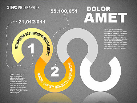 크랭크 스타일 스테이지 다이어그램, 슬라이드 10, 01754, 단계 도표 — PoweredTemplate.com