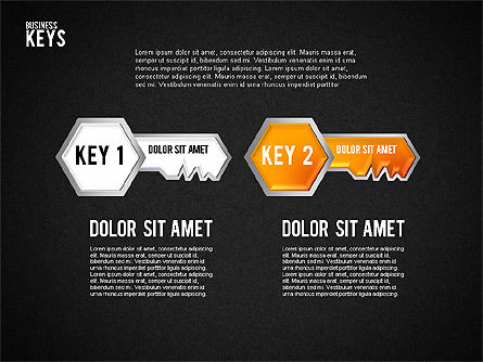 Keyhole and Keys Diagram, Slide 16, 01755, Business Models — PoweredTemplate.com