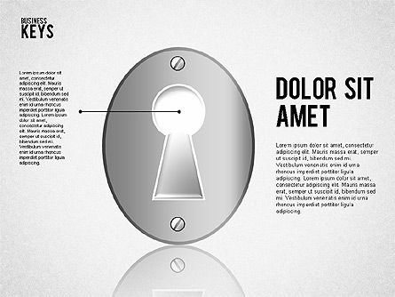 Diagrama de ojo de cerradura y llaves, Diapositiva 3, 01755, Modelos de negocios — PoweredTemplate.com