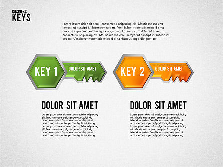 Keyhole and Keys Diagram, Slide 8, 01755, Business Models — PoweredTemplate.com