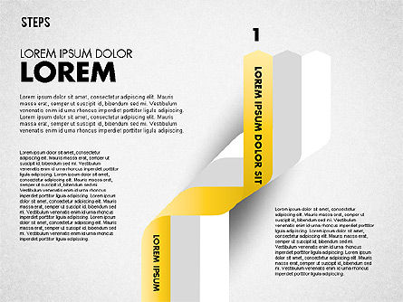 Diagram Pilihan Polylines, Templat PowerPoint, 01760, Model Bisnis — PoweredTemplate.com