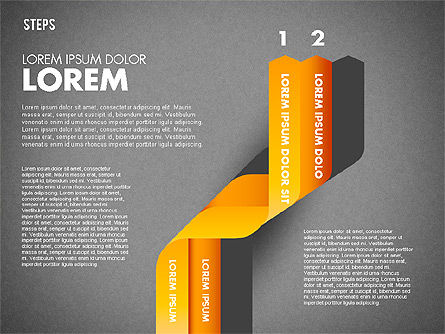 폴리 라인 옵션 다이어그램, 슬라이드 10, 01760, 비즈니스 모델 — PoweredTemplate.com
