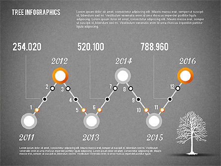 Infographie des arbres verts, Diapositive 12, 01762, Modèles commerciaux — PoweredTemplate.com