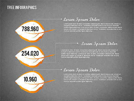 Groene boom infographics, Dia 14, 01762, Businessmodellen — PoweredTemplate.com