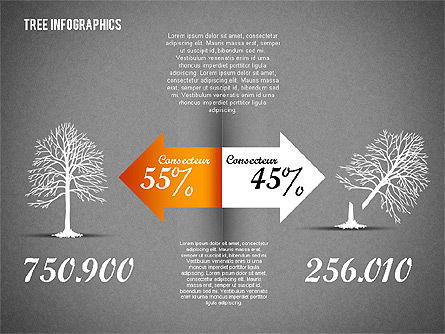 Infografía verde del árbol, Diapositiva 15, 01762, Modelos de negocios — PoweredTemplate.com