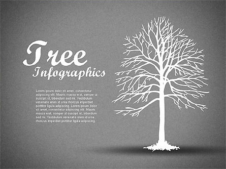 緑色の樹木のインフォグラフィックス, スライド 9, 01762, ビジネスモデル — PoweredTemplate.com