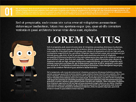 Banner de Opciones con Diagrama de Caracteres, Diapositiva 13, 01763, Modelos de negocios — PoweredTemplate.com