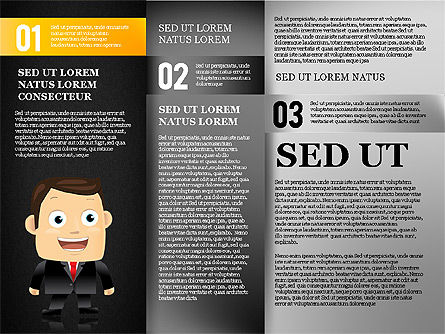 Banner de Opciones con Diagrama de Caracteres, Diapositiva 15, 01763, Modelos de negocios — PoweredTemplate.com