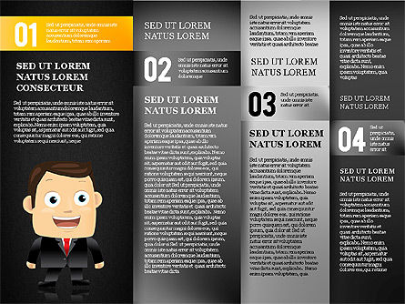 Banner de Opciones con Diagrama de Caracteres, Diapositiva 16, 01763, Modelos de negocios — PoweredTemplate.com
