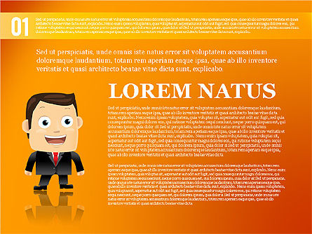 Opties banner met karakter diagram, Dia 5, 01763, Businessmodellen — PoweredTemplate.com