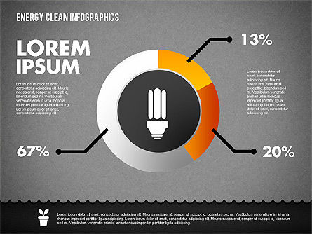 Infografica di energia pulita, Slide 15, 01764, Modelli di lavoro — PoweredTemplate.com