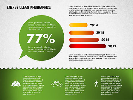 Infografica di energia pulita, Slide 5, 01764, Modelli di lavoro — PoweredTemplate.com